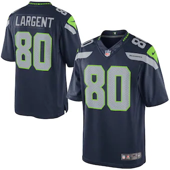 mens nike steve largent college navy seattle seahawks retir